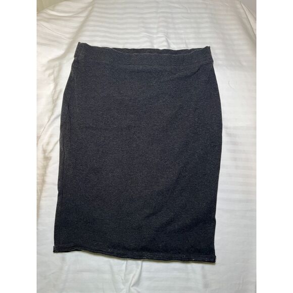 Old Navy Dresses & Skirts - Old Navy Womens Pencil Skirt Medium Gray Stretch Pull On Casual Basic